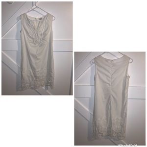 Pretty White Cotton Dress Sz 6